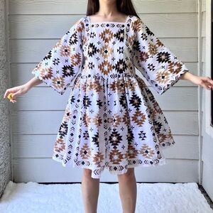 Handmade Geometric Bandana Dress SKU 09079